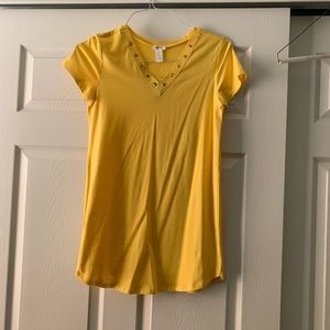 Yellow T-shirt Dress
